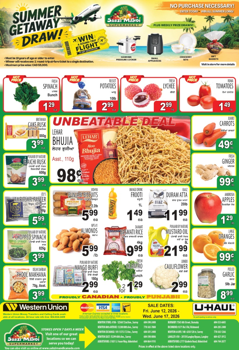 Lower Mainland Specials