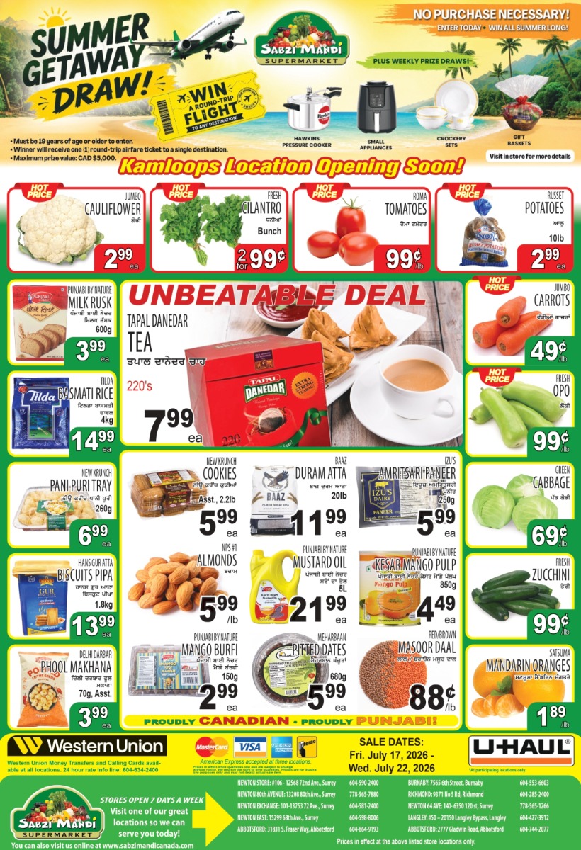 Lower Mainland Specials